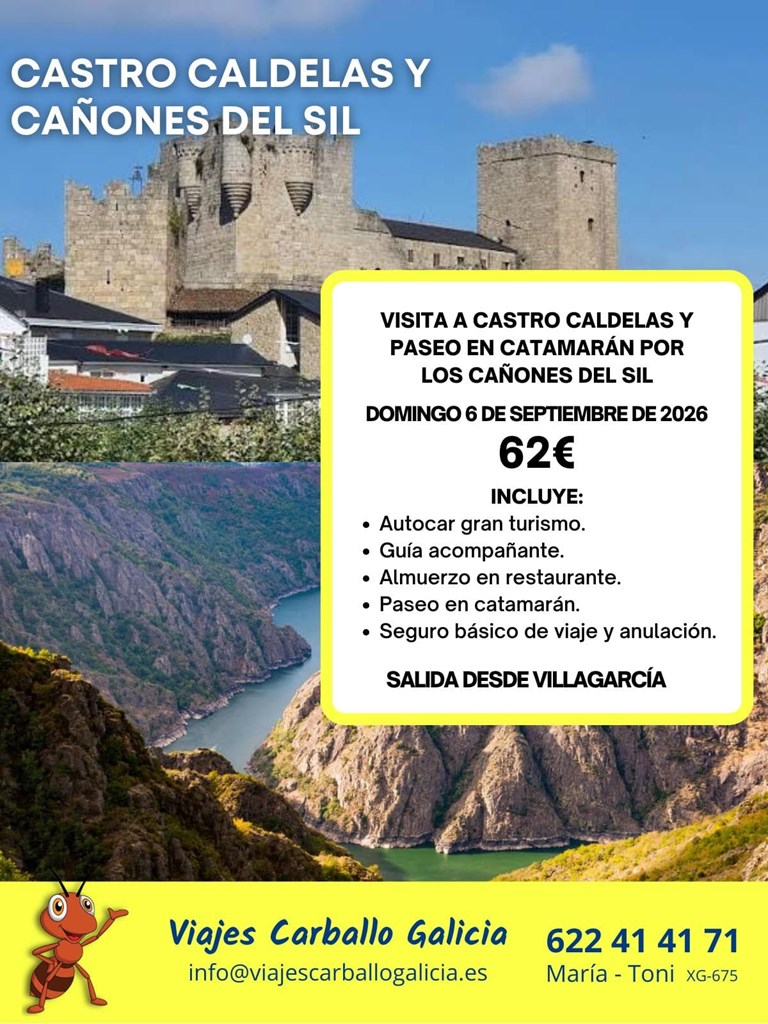 CASTRO CALDELAS Y CAÑONES DEL SIL