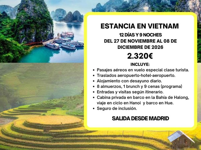 CONOCE VIETNAM OTOÑO 2026