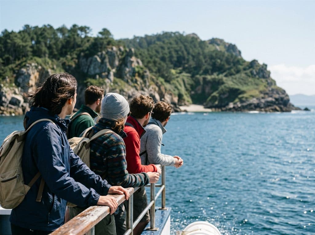 Excursión en barco por las islas atlánticas de Galicia