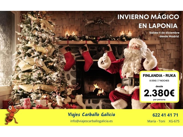 Invierno mágico en Laponia