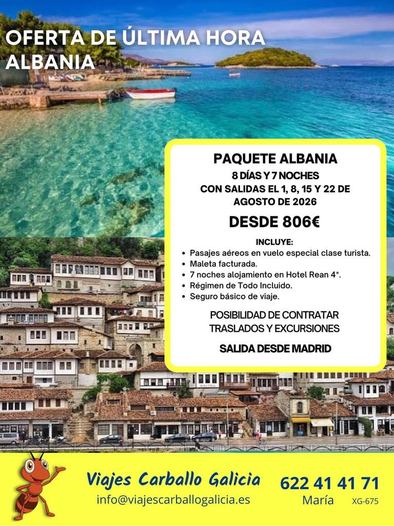 Foto 1 OFERTA ÚLTIMA HORA ALBANIA