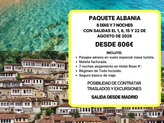OFERTA ÚLTIMA HORA ALBANIA