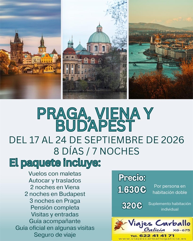 PRAGA, VIENA Y BUDAPEST