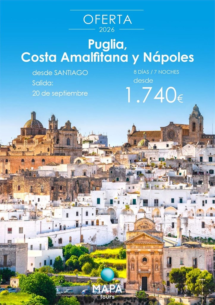 Foto 1 PUGLIA, COSTA AMALFITANA Y NÁPOLES